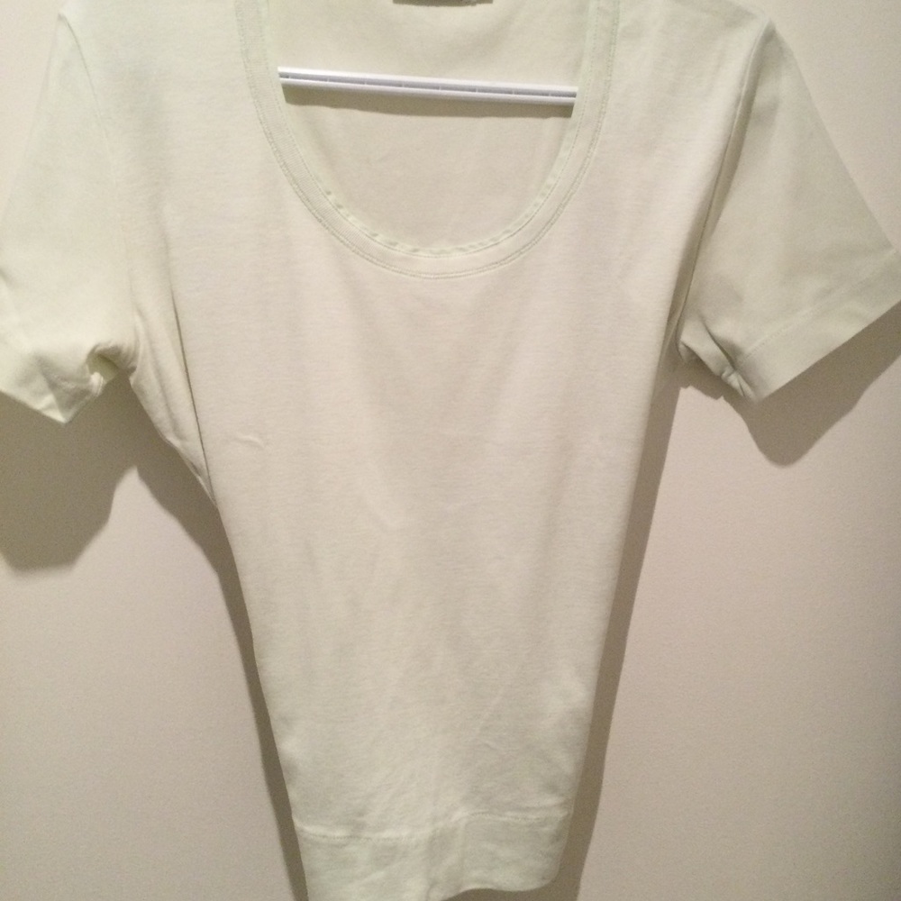 T shirt vert pale Bison